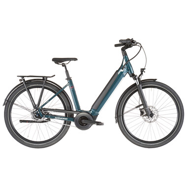 Bicicleta de paseo eléctrica WINORA SINUS N8f WAVE Azul petróleo 2023 0